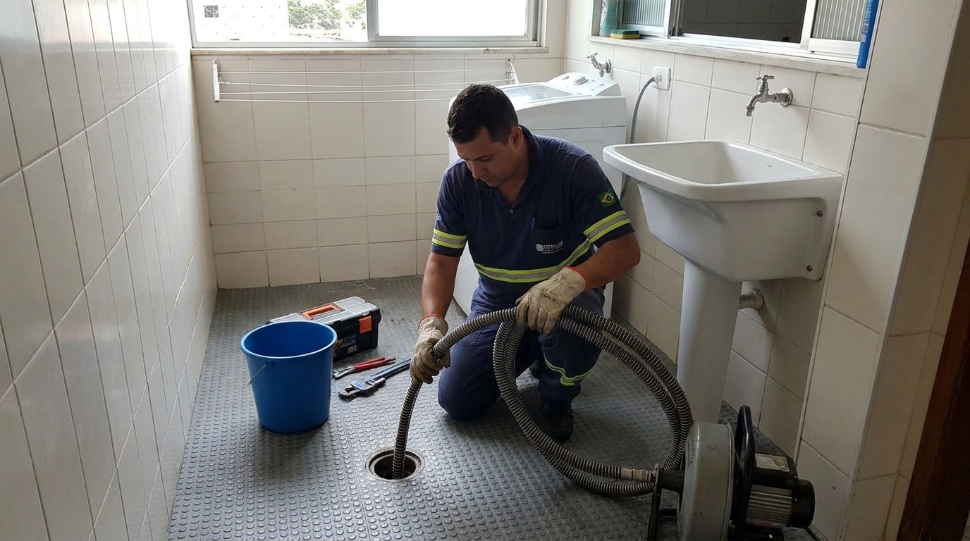 Desobstrução na Cozinha em Goiânia‑GO